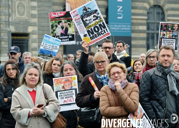 Manifestation des salariés de mondadori France