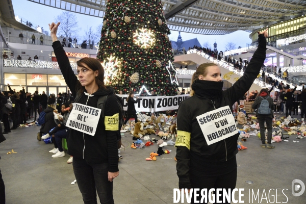 Action cause animale du collectif Boucherie abolition, BALANCE TON ZOOCRIMINEL. Animals rights.