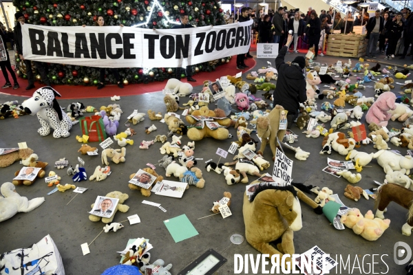 Action cause animale du collectif Boucherie abolition, BALANCE TON ZOOCRIMINEL. Animals rights.