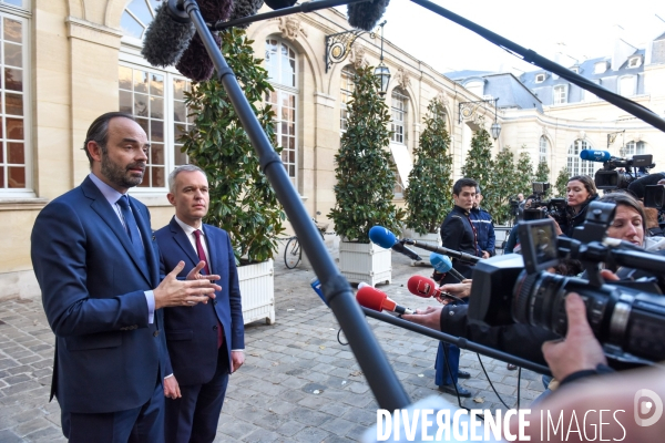 Edouard Philippe reçoit les gilets jaunes