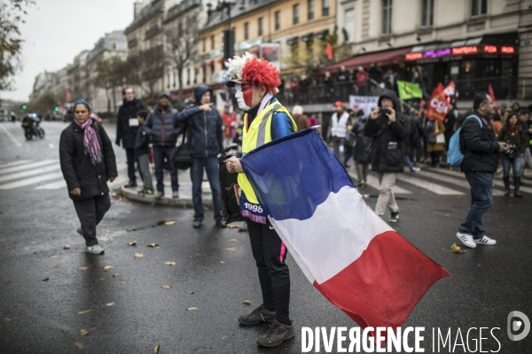 Manifestation de la cgt sur la précarité et les gilets jaunes