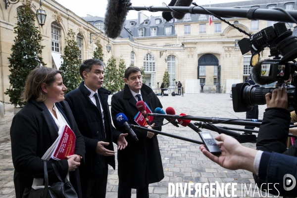 Edouard PHILIPPE reçoit les responsables politiques à Matignon.