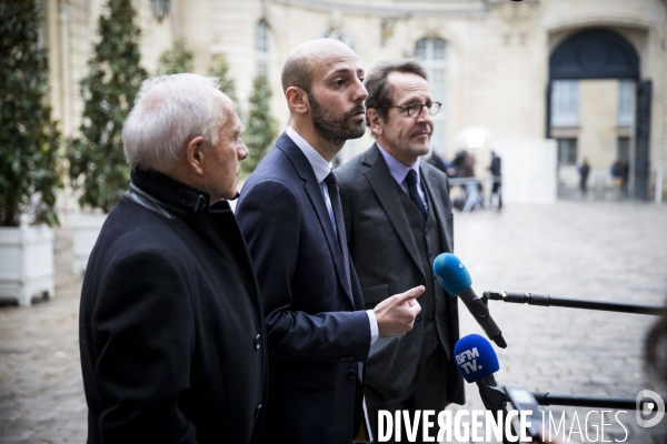 Edouard PHILIPPE reçoit les responsables politiques à Matignon.