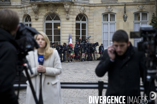 Edouard PHILIPPE reçoit les responsables politiques à Matignon.