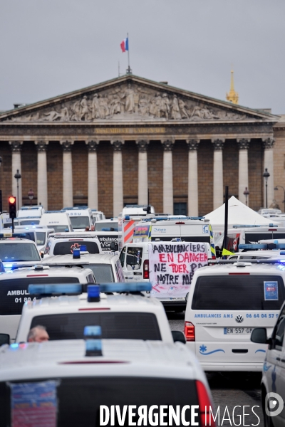 Manifestation des ambulanciers