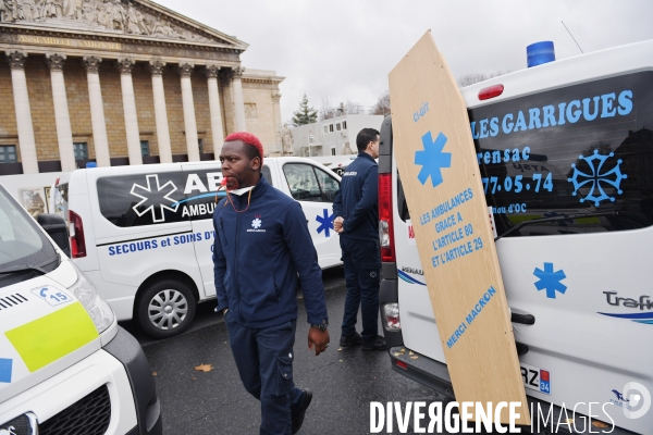 Manifestation des ambulanciers