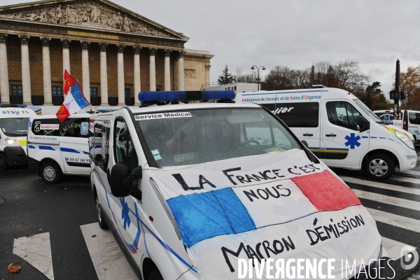 Manifestation des ambulanciers