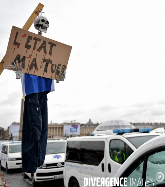 Manifestation des ambulanciers