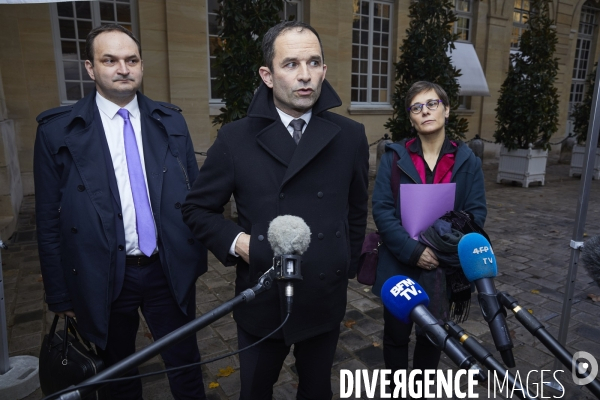 Edouard Philippe, premier ministre reçoit les representants politiques apres la manifestation Gilets Jaunes