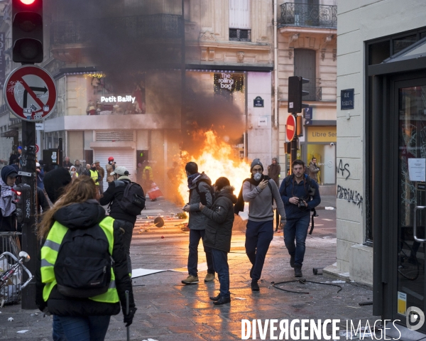 Paris 8/12/2018, manifestation des gilets jaunes