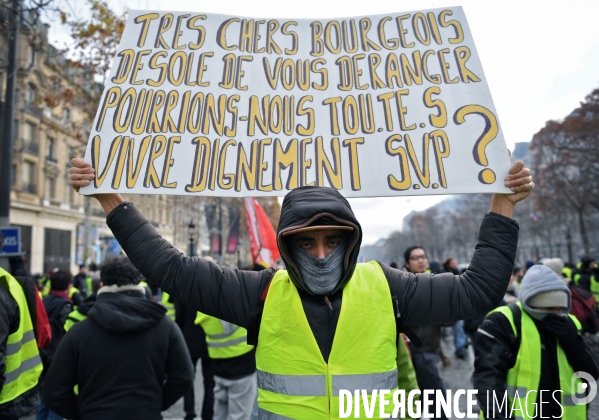 Manifestation des gilets jaunes à paris / Acte IV