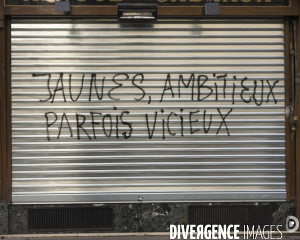 Paris 9/12/2018, manifestation des gilets jaunes