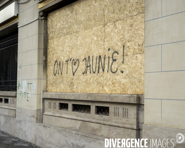 Paris 9/12/2018, manifestation des gilets jaunes