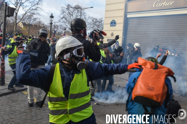 Manifestation des gilets jaunes à Paris