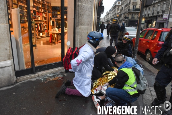 Manifestation des gilets jaunes à Paris