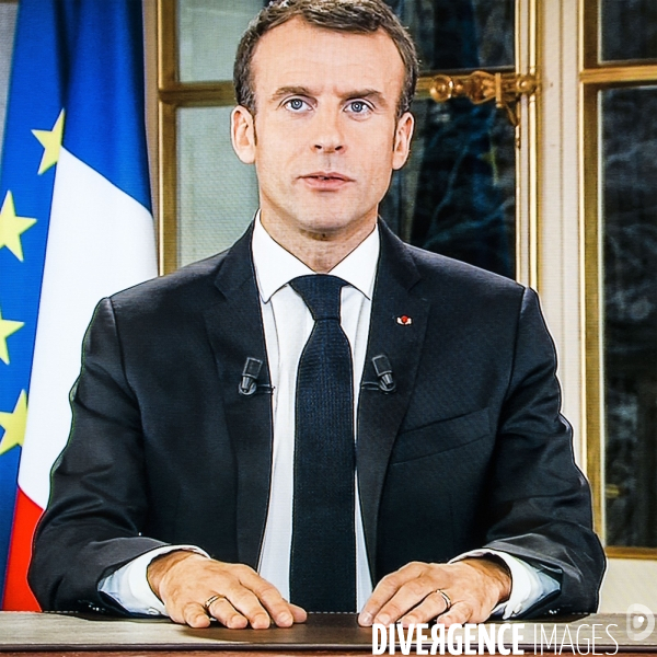 Déclaration d Emmanuel Macron.
