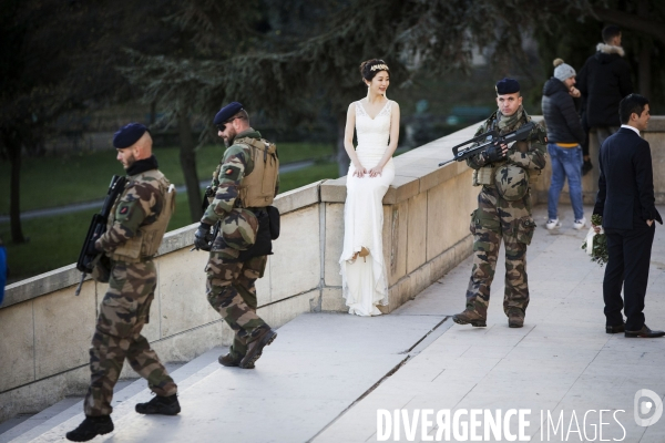 Militaires de l Opération Sentinelle à Paris.
