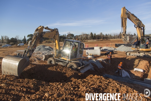 Construction d une plateforme logistique à Nîmes-Garons