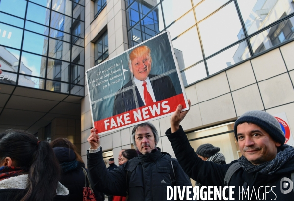 Manifestation des salariés de mondadori France