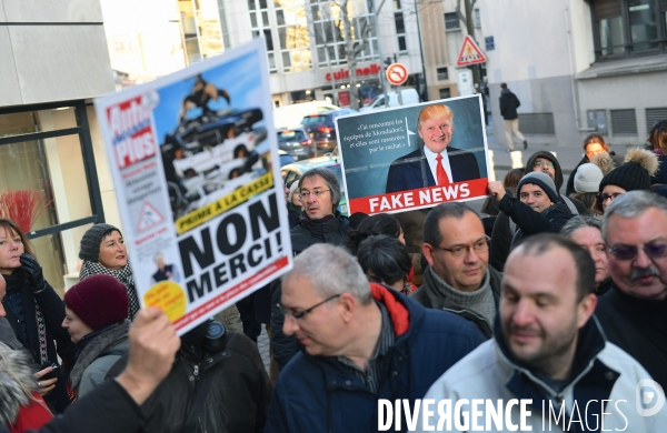 Manifestation des salariés de mondadori France