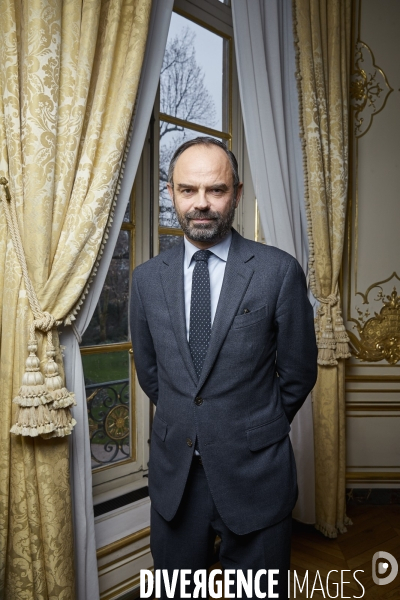 Le premier ministre Edouard Philippe en interview à Matignon