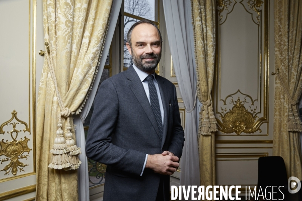 Le premier ministre Edouard Philippe en interview à Matignon