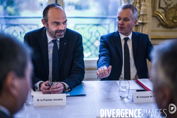 Edouard Philippe reçoit le Conseil National de la Transition Ecologique.