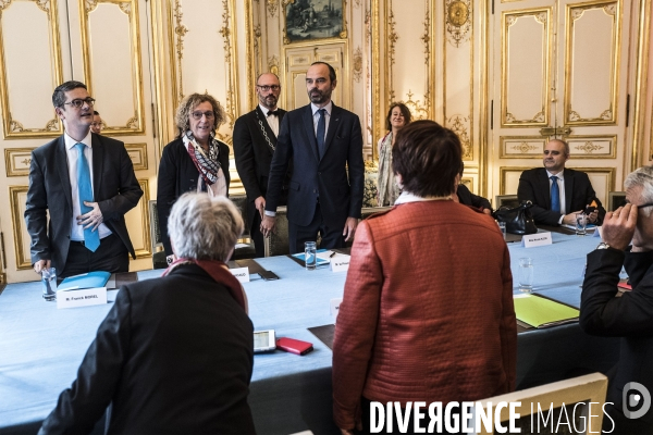 Edouard Philippe reçoit le Conseil National de la Transition Ecologique.