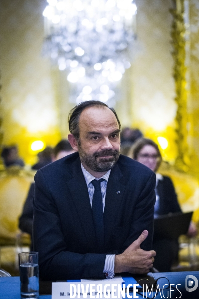 Edouard Philippe reçoit le Conseil National de la Transition Ecologique.