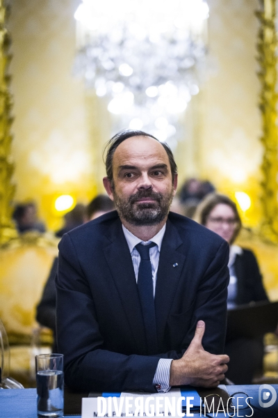 Edouard Philippe reçoit le Conseil National de la Transition Ecologique.