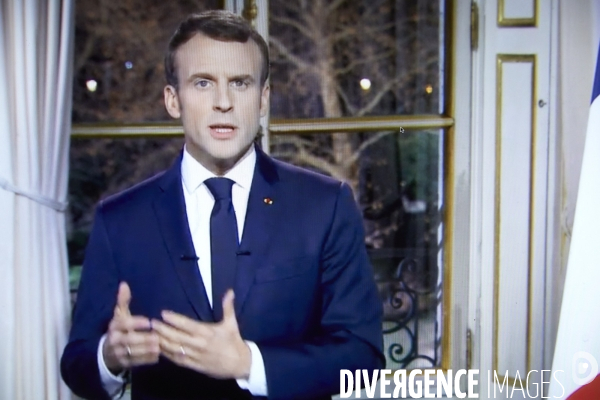 Voeux de nouvelle annee 2019 du president Emmanuel Macron