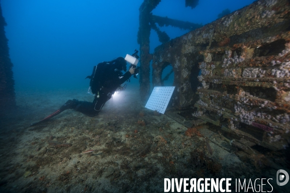 Prises de vue photogrammétriques sur les récifs artificiels PRADO à Marseille - Photogrammetric shots on PRADO artificial reefs in Marseille