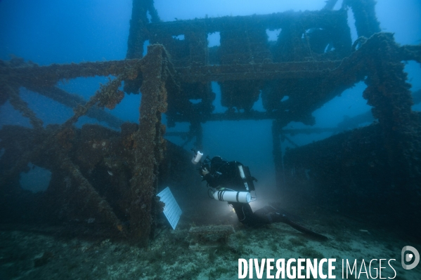 Prises de vue photogrammétriques sur les récifs artificiels PRADO à Marseille - Photogrammetric shots on PRADO artificial reefs in Marseille