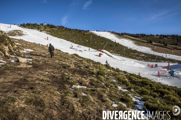 Piste de ski ( neige artificielle) de Font-Romeu