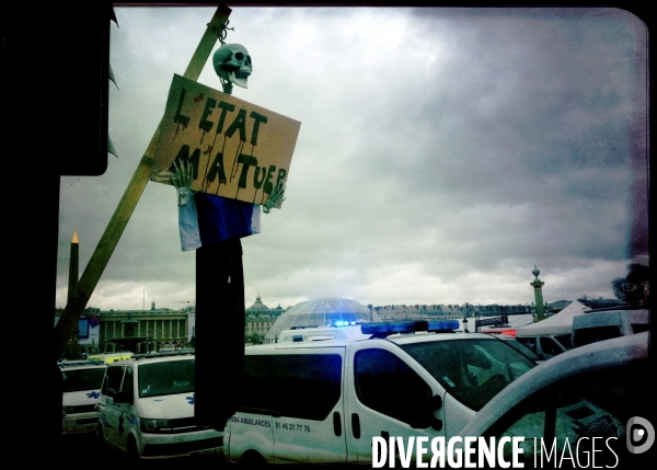Manifestation des ambulanciers