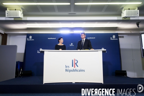 Conférence de presse hebdomadaire Les Républicains.