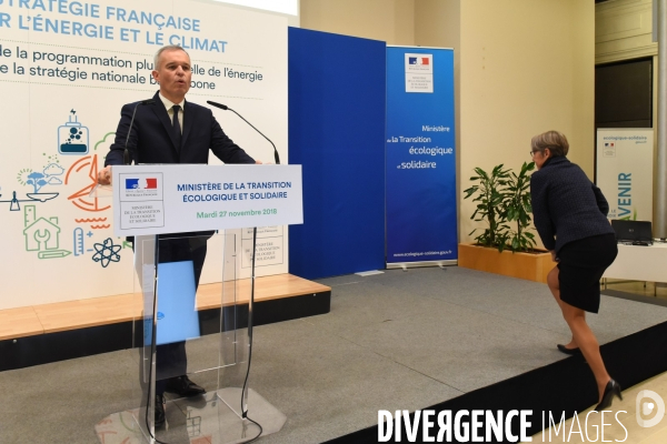 François De Rugy présente le plan énergie du gouvernement.