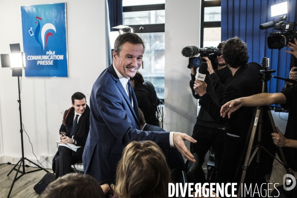 Nicolas Dupont-Aignan, voeux à la presse