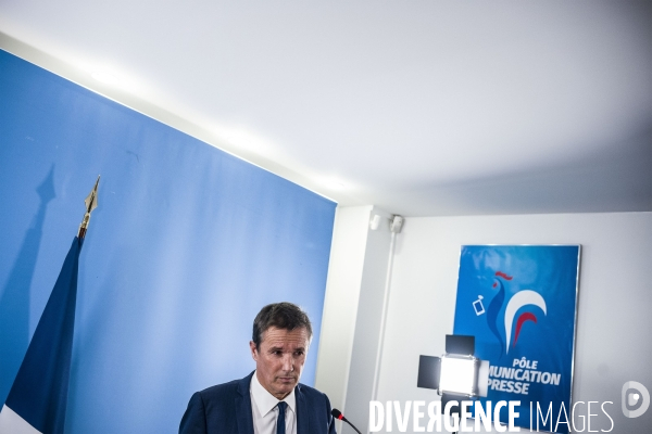 Nicolas Dupont-Aignan, voeux à la presse