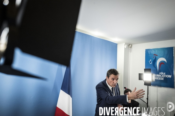 Nicolas Dupont-Aignan, voeux à la presse