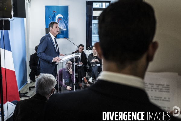 Nicolas Dupont-Aignan, voeux à la presse