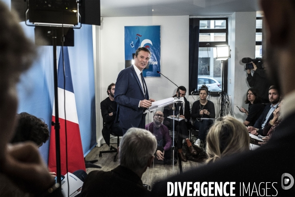 Nicolas Dupont-Aignan, voeux à la presse