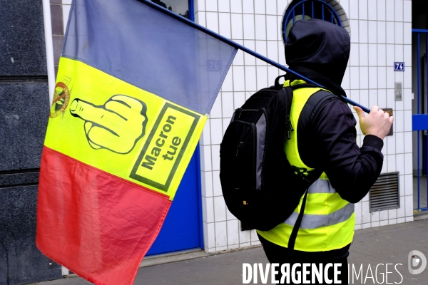 Manifestation Gilet jaune acte 9 Paris. Yellow Vest protest in Paris.