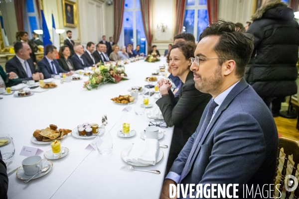 Traditionnel petit déjeuner du gouvernement avant le premier Conseil des ministres et les voeux 2019