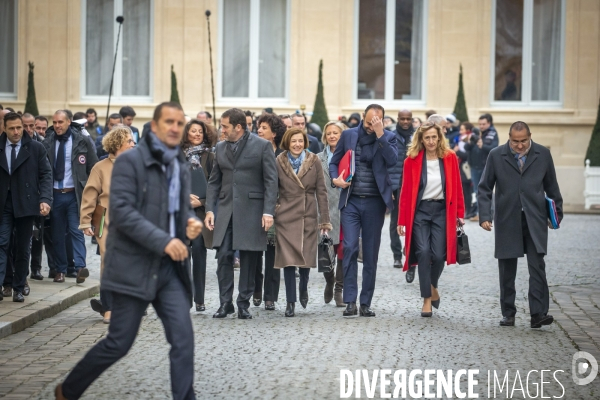 Traditionnel petit déjeuner du gouvernement avant le premier Conseil des ministres et les voeux 2019