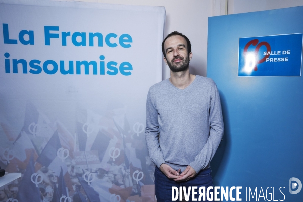 Europeennes, conference de presse France Insoumise