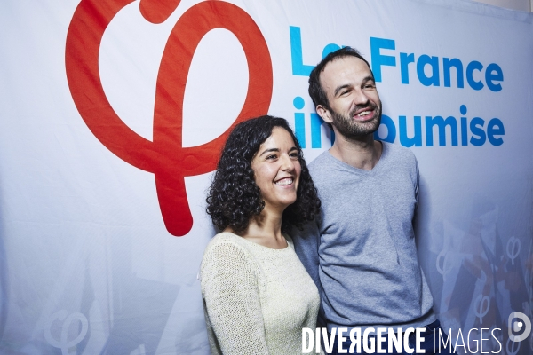 Europeennes, conference de presse France Insoumise