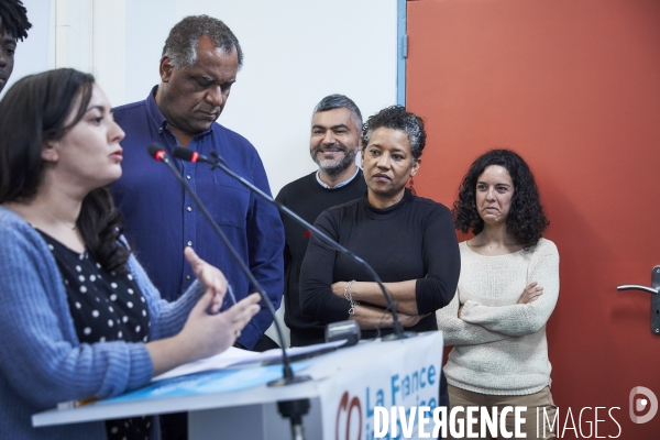 Europeennes, conference de presse France Insoumise