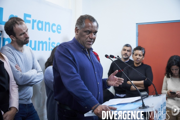Europeennes, conference de presse France Insoumise