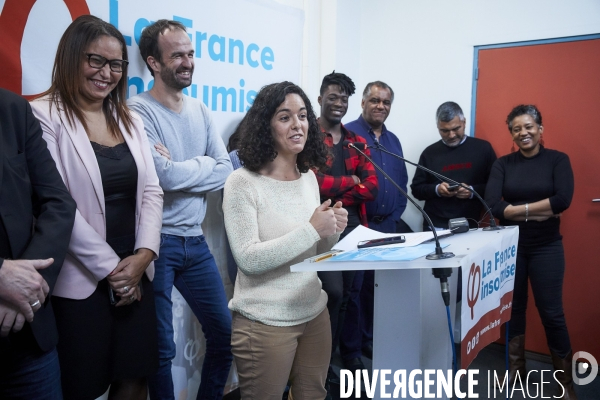 Europeennes, conference de presse France Insoumise